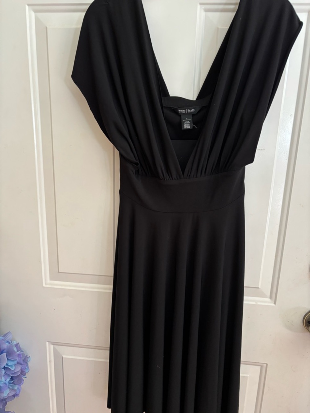 White House Black Market Black Plunge Genius Dress